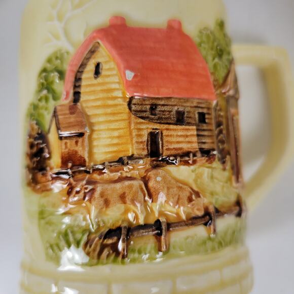 Vintage Set‎ of 4 Sears Roebuck & Co. Coffee Mug Cup Farm Barnyard Made in Japan - Picture 11 of 16